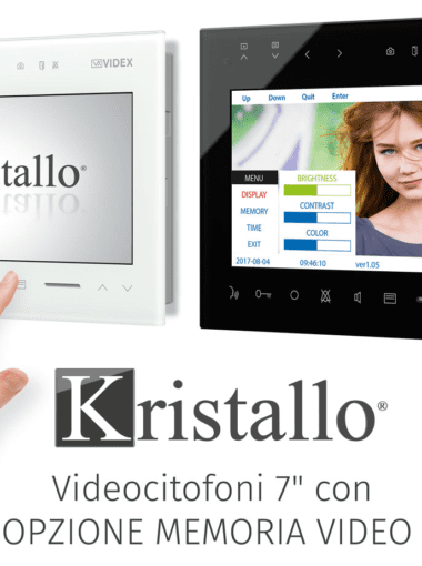 Monitor Kristallo Videx 7” con memoria Monitor Kristallo Videx 7” con memoria