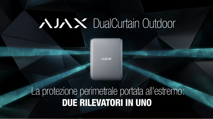 Ajax DualCurtain Outdoor “due rilevatori in uno”