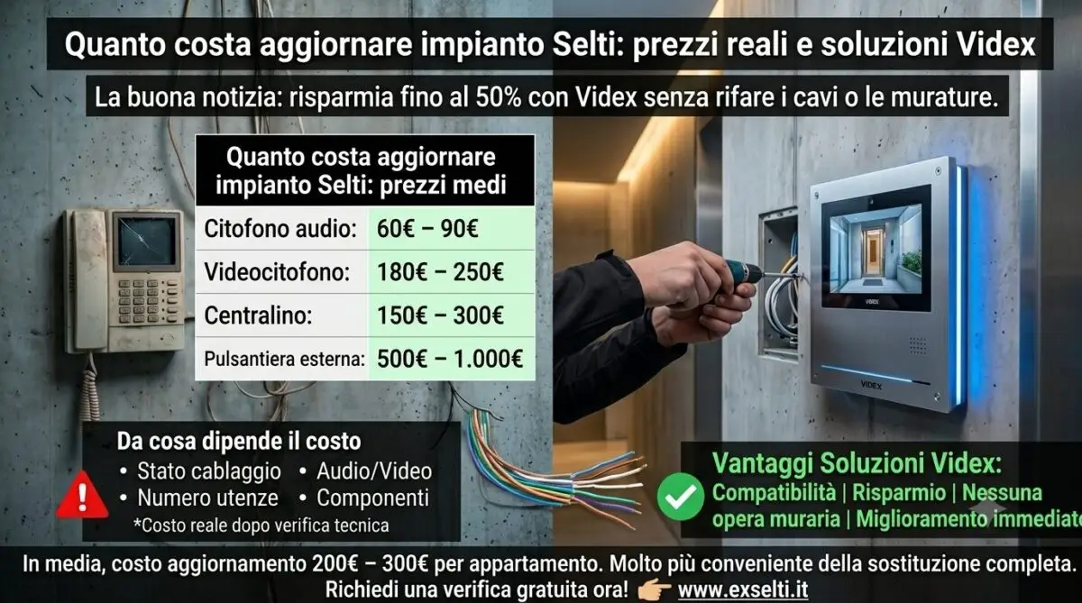 Valutazione del cablaggio di un vecchio impianto Selti